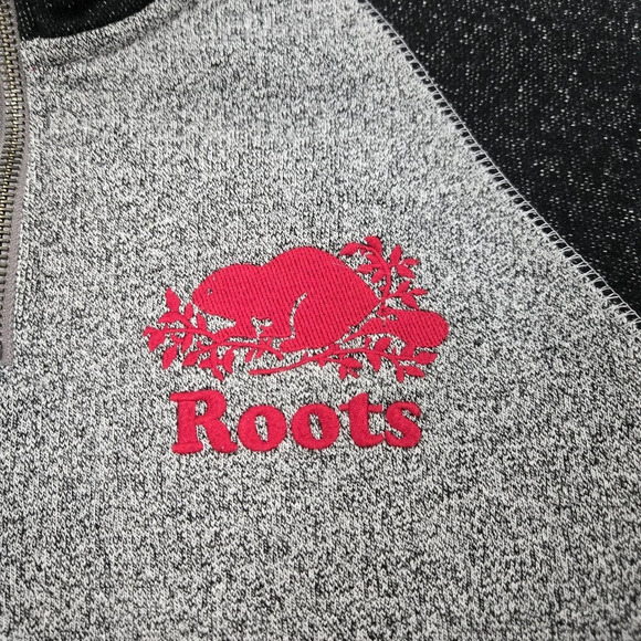 Roots Cabin 1/4 zip up Sweatshirt Mens size Xsmall - Picture 5 of 11